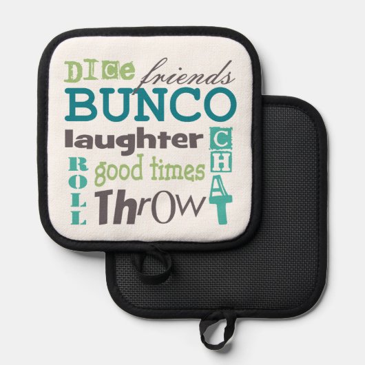 Bunco Speler Typografie Pannenlap (Voorkant / Achterkant)