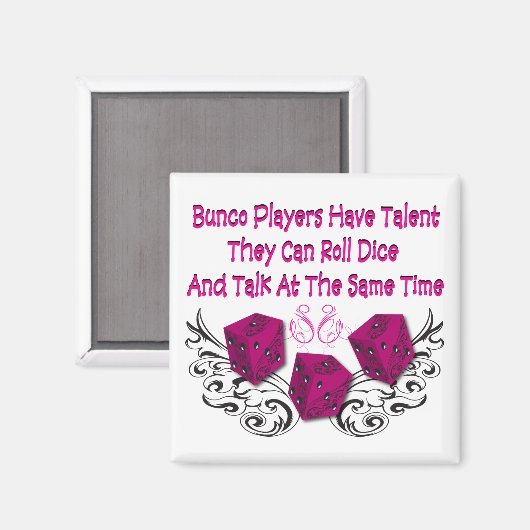 bunco-spelers hebben talent #2 magneet (Voorkant / Achterkant)
