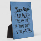 Bunco-spelers hebben talent met kroon fotoplaat (Zijkant)