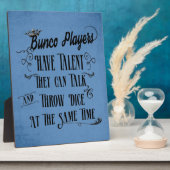 Bunco-spelers hebben talent met kroon fotoplaat (Zijkant)