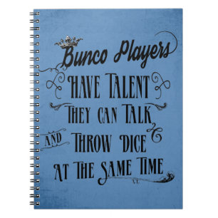 Bunco-spelers hebben talent met kroon notitieboek