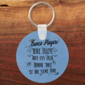 Bunco-spelers hebben talent met kroon sleutelhanger (Voorkant)