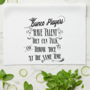 Bunco-spelers hebben talent met kroon theedoek