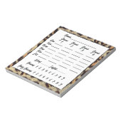 Bunco-spelers Score Blad-blad Afdrukken Notitieblok (Linkerzijde)