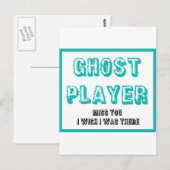 bunco-spookspeler briefkaart (Voorkant / Achterkant)
