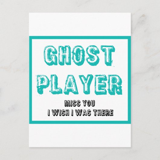 bunco-spookspeler briefkaart (Voorkant)
