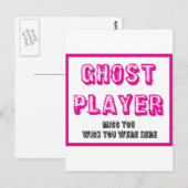 bunco-spookspeler briefkaart (Voorkant / Achterkant)