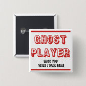 bunco-spookspeler vierkante button 5,1 cm (Voorkant /achterkant)