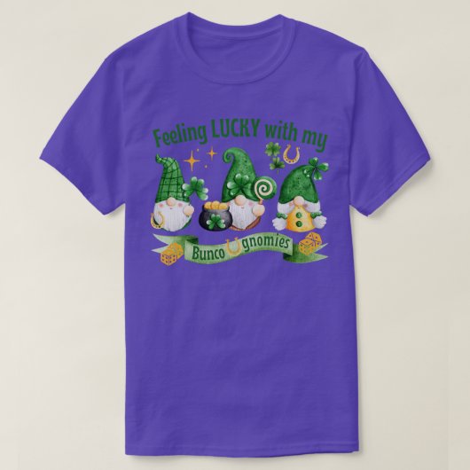Bunco St Patricks Day Feeling Lucky With My Bunco T-shirt (Design voorkant)