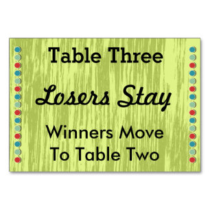 Bunco Stippen Tabelnummer kaart #3