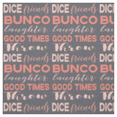Bunco Subway Art Grey Pink Novelty Fabric Stof (Swatch)