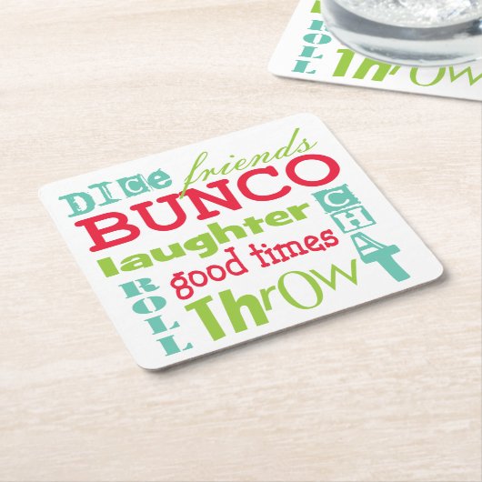 Bunco Subway Art Kartonnen Onderzetters (Schuin)