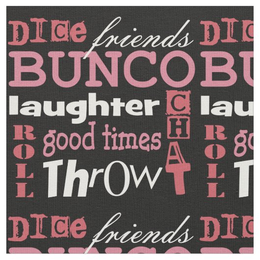Bunco Subway Art Novelty Fabric Stof (Close Up)