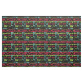Bunco Subway Art Novelty Fabric Stof (Fat Quarter)