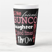 Bunco Subway Art roze Black Friendship Latte Mok (Voorkant)