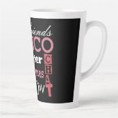 Bunco Subway Art roze Black Friendship Latte Mok (Rechts)