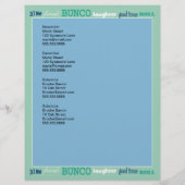 Bunco Subway Hosting Calendar Flyer (Achterkant)