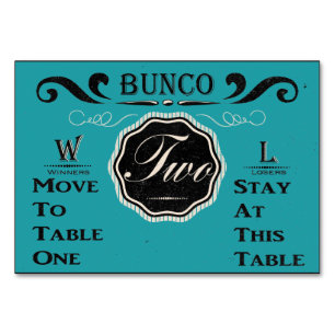  Bunco-tabelkaart - #2 Kaart