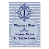 Bunco-tabelkaart - Paarse speldencode 1 Kaart (Voorkant)