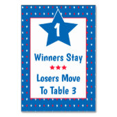 Bunco-tabelkaart - Patriottic Juli Rood, Wit & Bla Kaart (Achterkant)