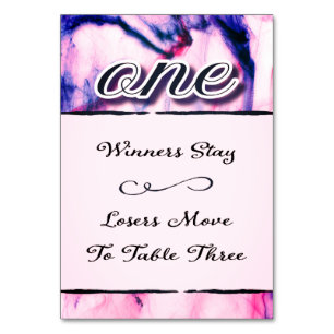 Bunco Table Card Waterverf One Kaart