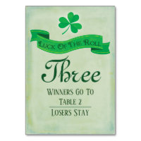Bunco Table Three March Saint Patricks