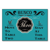 Bunco tafel Kaart - #3 (Achterkant)