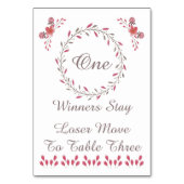 Bunco Tafel Kaart -  Bloemen #1 (Voorkant)