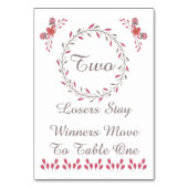 Bunco Tafel Kaart -  Bloemen #2 (Achterkant)