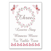 Bunco Tafel Kaart -  Bloemen #3 (Achterkant)