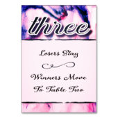 Bunco tafel Kaart Waterverf drie (Voorkant)