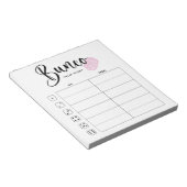 Bunco Tally Sheet Pad Notitieblok (Schuin)