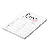 Bunco Tally Sheet Pad Notitieblok (Linkerzijde)