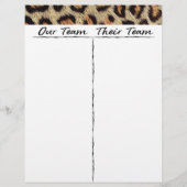 Bunco Tally Sheet - Spelaar Wilde Leopard (Achterkant)