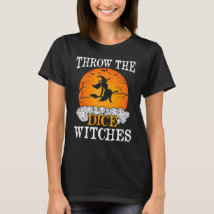Bunco Throw the Dice Witches Bunco Game Halloween T-shirt