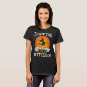 Bunco Throw the Dice Witches Bunco Game Halloween T-shirt (Voorkant volledig)
