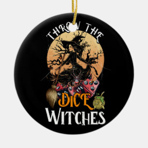 Bunco Throw the Dice Witches Bunco Game Lover Hall Keramisch Ornament