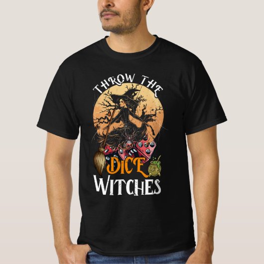 Bunco Throw the Dice Witches Bunco Game Lover Hall T-shirt (Voorkant)