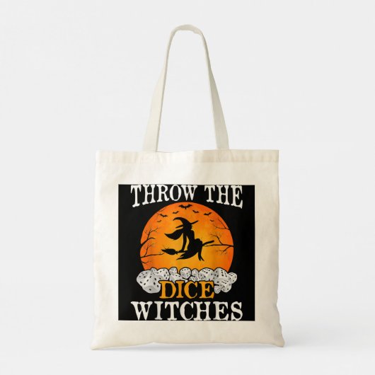 Bunco Throw the Dice Witches Bunco Game Lover Hall Tote Bag (Achterkant)