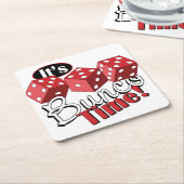 Bunco TIme Kartonnen Onderzetters (Schuin)