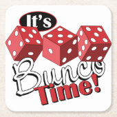 Bunco TIme Kartonnen Onderzetters (Voorkant)