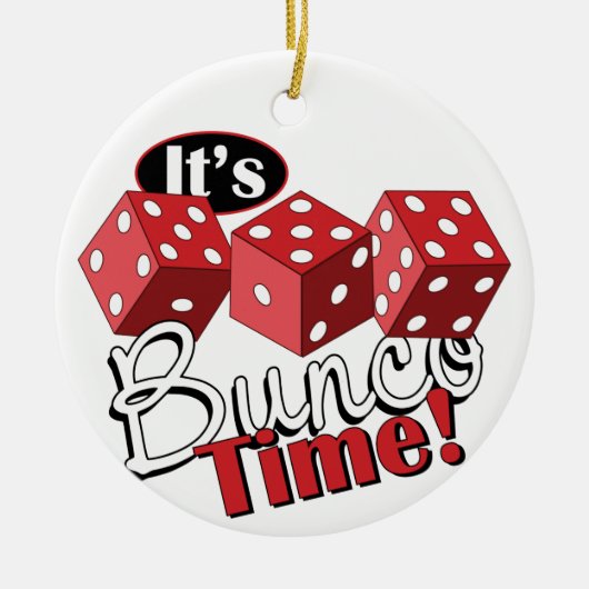 Bunco TIme Keramisch Ornament (Voorkant)