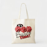 Bunco TIme Tote Bag<br><div class="desc">Bunco begint met een rol in de dop.  Wat een leuke visuele weergave voor een favoriete gameavond.</div>