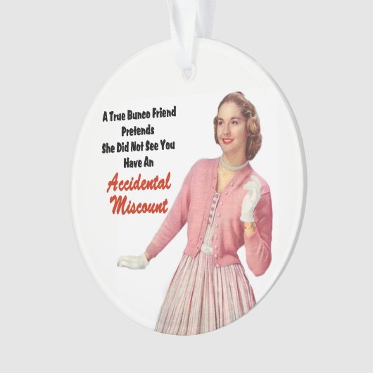 Bunco True Friend Funny kerstcadeau Ornament (voorkant)