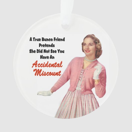 Bunco True Friend Funny kerstcadeau Ornament (voorkant)