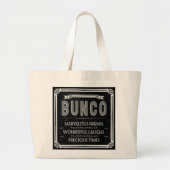 Bunco  Typografie Grote Tote Bag (Voorkant)