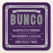 Bunco  Typografie Kartonnen Onderzetters (Voorkant)