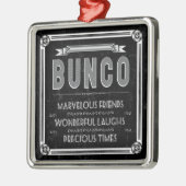 Bunco Typografie Metalen Ornament (Links)