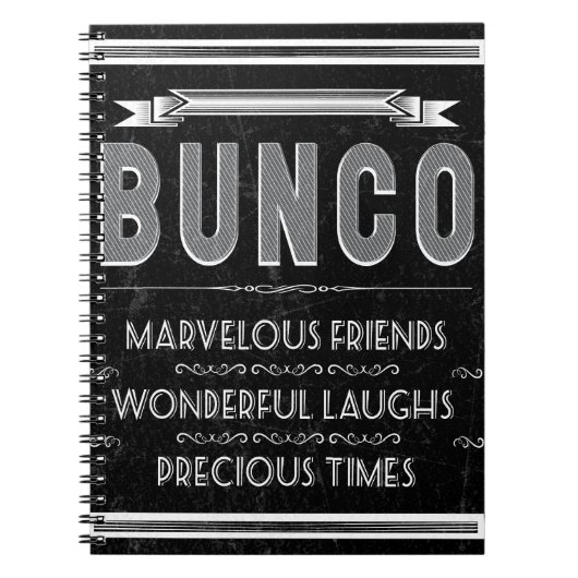 Bunco  Typografie Notitieboek (Voorkant)