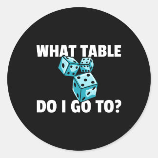 Bunco voor Bunco-spelers Ronde Sticker